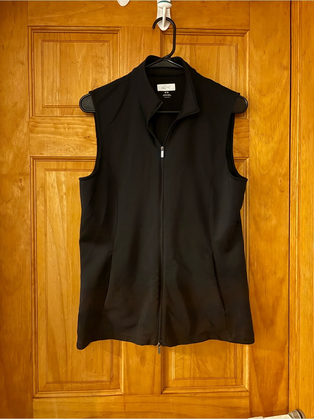 Greg Norman Collection Black Sleeveless Vest with Zip